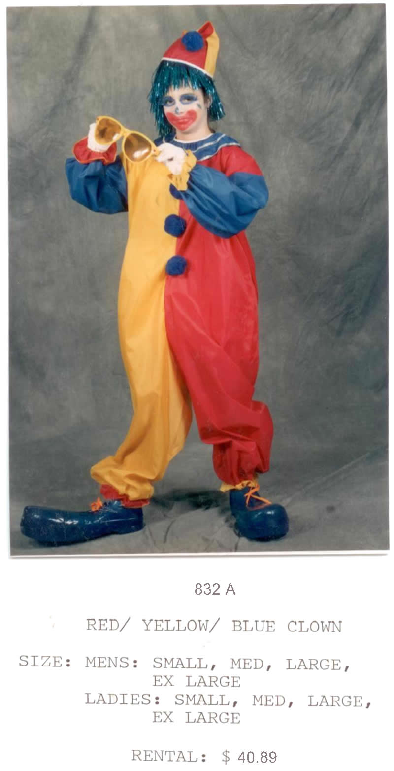 CLOWN - RED-YELLOW-BLUE - Click Image to Close